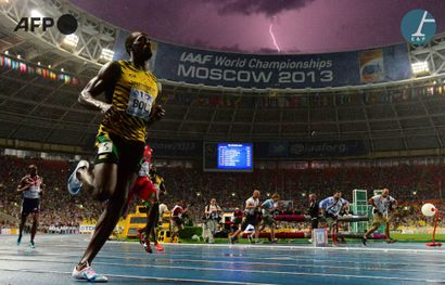 AFP - Olivier MORIN 
Le Jamaïcain Usain Bolt...