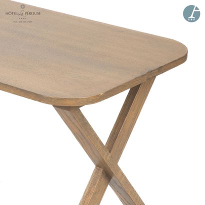 null From Room 301 - Coffee table in plywood and oak veneer, rectangular top with...