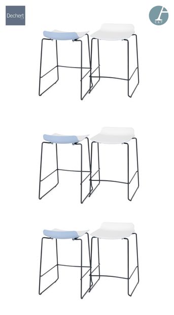 null WIESNER HAGER Editeur

Lot de six tabourets de bar, blanc sur la partie supérieure,...