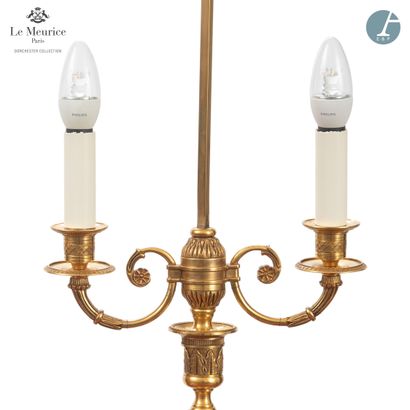 null From the Hotel Le Meurice - Room 423

Pair of gilt bronze torches, electrically...