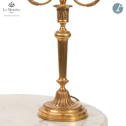 null From the Hotel Le Meurice - Room 427

Pair of gilt bronze candlesticks, electrically...
