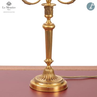 null From the Hotel Le Meurice - Room 423

Pair of gilt bronze torches, electrically...