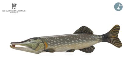 null From the Sources de Caudalie (Grange à Bateaux)
A pike in painted metal
H :...