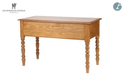 null From Sources de Caudalie - Room 51 "Le Raisin" (Boat Barn)
Natural wood desk...