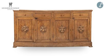 null From Sources de Caudalie (Grange à Bateaux)
Low sideboard in natural wood, molded...