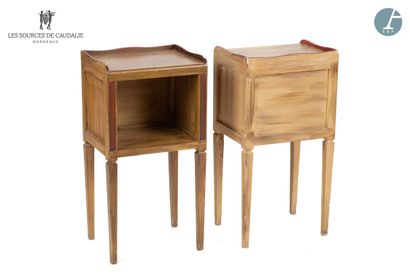 null From room 42 (Grange à Bateaux)
Pair of bedside tables in molded and carved...