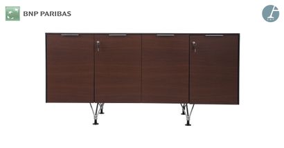 null BK A2" collection 
Credenza, four swinging doors with lock. Tops and fronts...