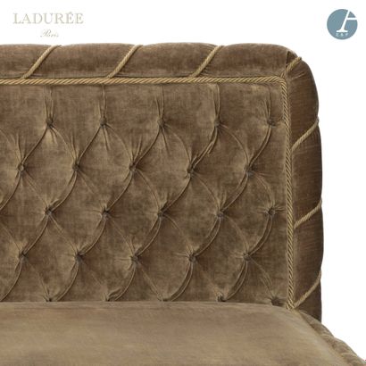 null From the House of Ladurée - Salon Mathilde.

Sofa, the back in upholstered velvet,...