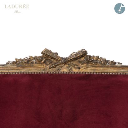 null From the House of Ladurée - Salon Paeva.
A molded, carved and gilded wooden...