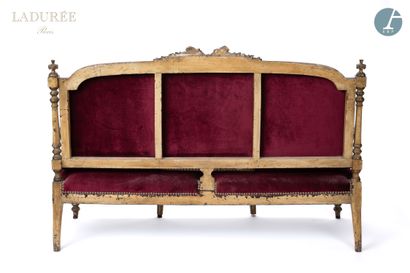 null From the House of Ladurée - Salon Paeva.
A molded, carved and gilded wooden...