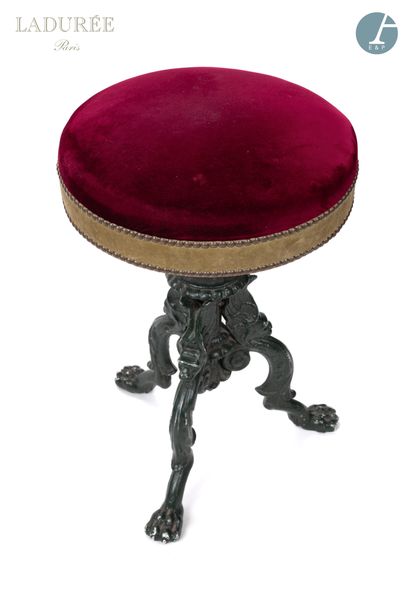 null From the Maison Ladurée - Entrance hall. 

Set of three stools, the tripod base...