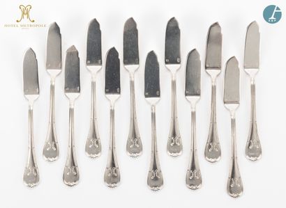null From the Hotel Métropole (Brussels):
Silver-plated household set, filet model...