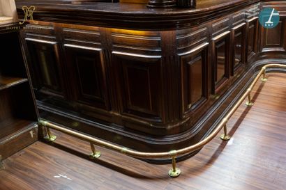 null From the Café Métropole (Brussels):
Bar furniture in three parts in natural...