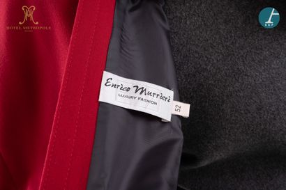 null From the Metropole Hotel (Brussels):
Grey wool and cashmere valet coat, red...