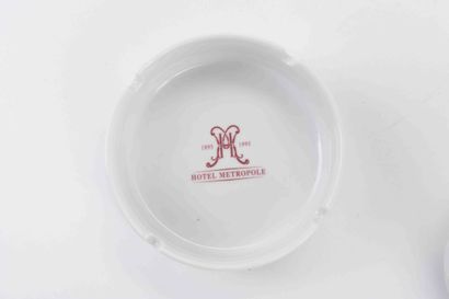null From the Hotel Métropole (Brussels): 
Lot of two souvenir items from the Hotel...