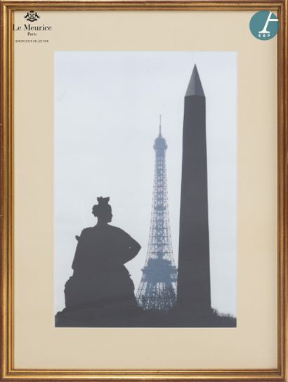 null From Hôtel Le Meurice.
Lot of six framed photos, featuring details of sculptures...