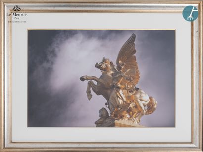 null From Hôtel Le Meurice.
Lot of five framed photos featuring details of sculptures...