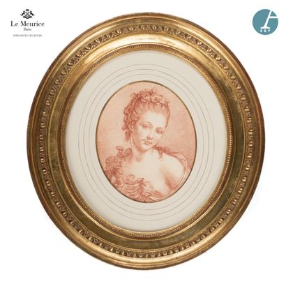 null From Hôtel Le Meurice.
Lot of five framed pieces, including :
- two reproductions...