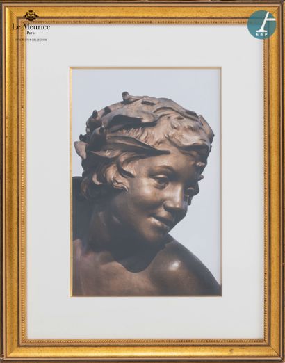 null From Hôtel Le Meurice.
Lot of five framed photos, featuring details of sculptures...