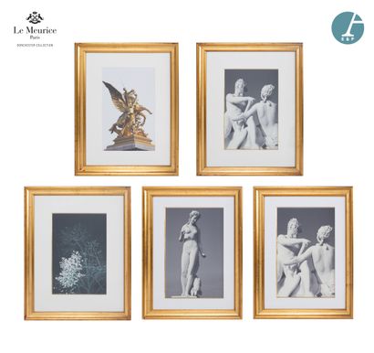 From the Hôtel Le Meurice.
Lot of five framed...