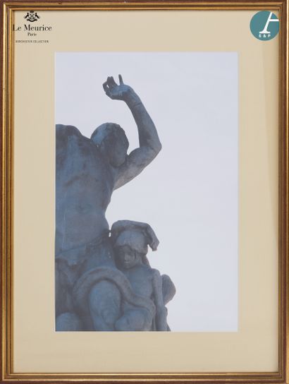 null From Hôtel Le Meurice.
Lot of six framed photos, featuring details of sculptures...