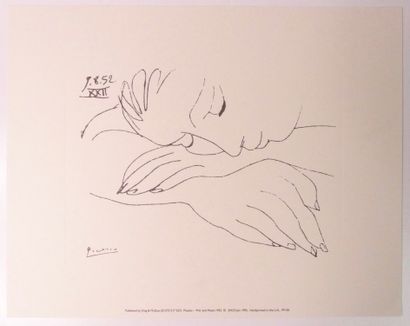 Pablo PICASSO Pablo Picasso, lithographie (35,5x27,5) Gazette Drouot