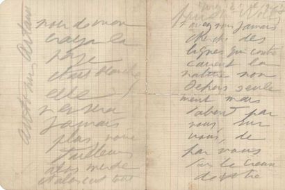 null Lettre manuscrite d'Antonin Artaud (1896-1948) adressée à Wols le 12 avril 1947...