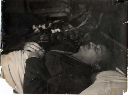 Otto Wols sur son lit de mort (Hotel Montalembert)...