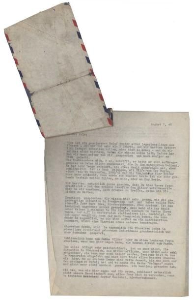 Lettre dactylographiée de Heinz Pol (1901-1972),...