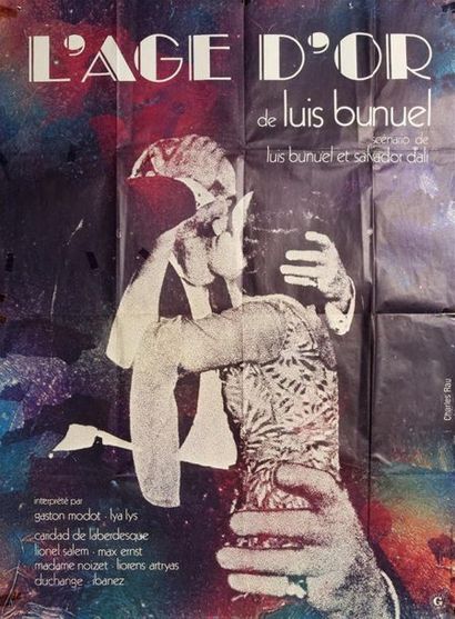 null Salvador DALI (1904-1989)
"L'age d'Or"
Affiche du film de Luis Bunuel
Non entoilée,...