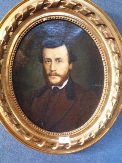null Portrait d'homme: Gouverneur de la Martinique Mr Jeaunez Signé et daté 1869....
