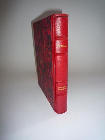 VIRGILE "Les Bucoliques, les Géorgiques", 1 volume relié cuir, illustrations de Bertold...
