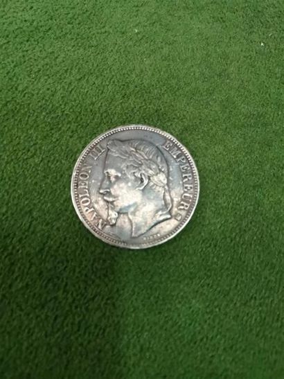 null NAPOLEON III - ARGENT - 5 francs 1868 BB. P: 25 gr