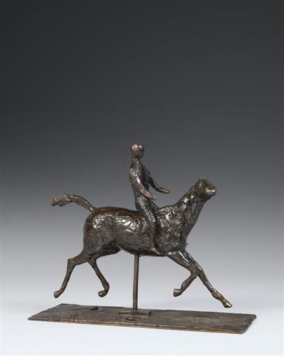 null According to Edgar DEGAS (1834-1917)
"Galloping horse turning head to the right...