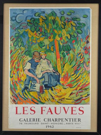 Les FAUVES Affiche d'exposition Galerie Charpentier,...