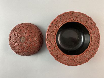 null CHINE - Epoque QIANLONG (1736 - 1795)

Boite couverte en laque rouge sculptée...