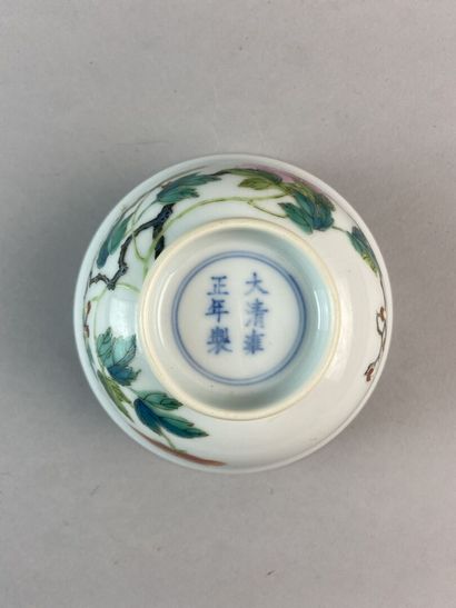 null CHINE, dynastie Qing ou postérieure

Bol en porcelaine émaillée polychrome dans...