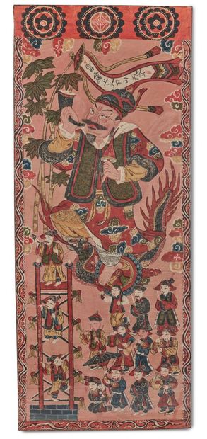 null CHINE - XIXe siècle

Ensemble de cinq peintures de temple de cérémonie, de divinités...