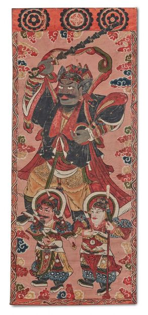 null CHINE - XIXe siècle

Ensemble de cinq peintures de temple de cérémonie, de divinités...