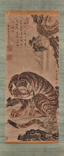 null JAPON - Epoque EDO (1603 - 1868), XIXe siècle

Watanabe Shusen (1736-1824):

Encre...