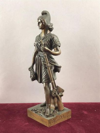 null Pierre Jean DAVID D'ANGERS (1788-1856) "La Liberté, 89-1830" Bronze sur terrasse....
