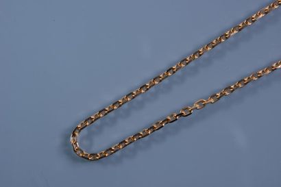 NECKLACE in 18 ct. gold chainmail. In P....