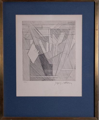 null Jacques VILLON (1875-1963) "Composition, Signe I" Eau forte sur papier, signée...