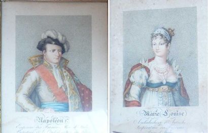 D'après Marie Guilhelmine BENOIST (1768-1826) "Marie-Louise" et "Napoléon", deux...