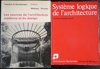 Lot de 2 livres sur l'architecture comprenant:...