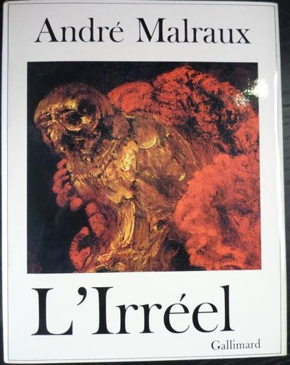 MALRAUX André "L'Irréel", Gallimard, 1974, 297p, dans un étui, bon état 1856 g