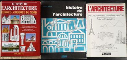 null Lot de trois livres sur l'Histoire de l'architecture comprenant: SALVADORI Mario,...