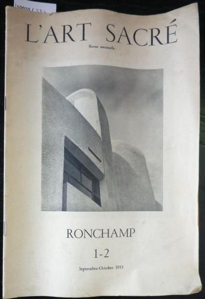 null Revue Mensuel L'Art Sacré, "Ronchamps", septembre - octobre 1955, L'Art Sacré,...