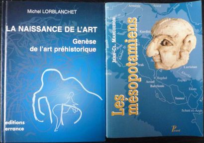 null [Archéologie] Lot de deux livres: LORBLANCHET Michel, "La naissance de l'art...