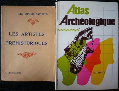 null [Archéologie] Lot de deux livres: MORIN-JEAN, "Les artistes préhistoriques",...